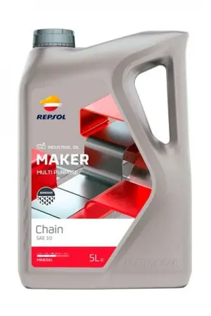 Aceite cadena motosierra Repsol Maker Chain SAE 30 5L Stock Limitado